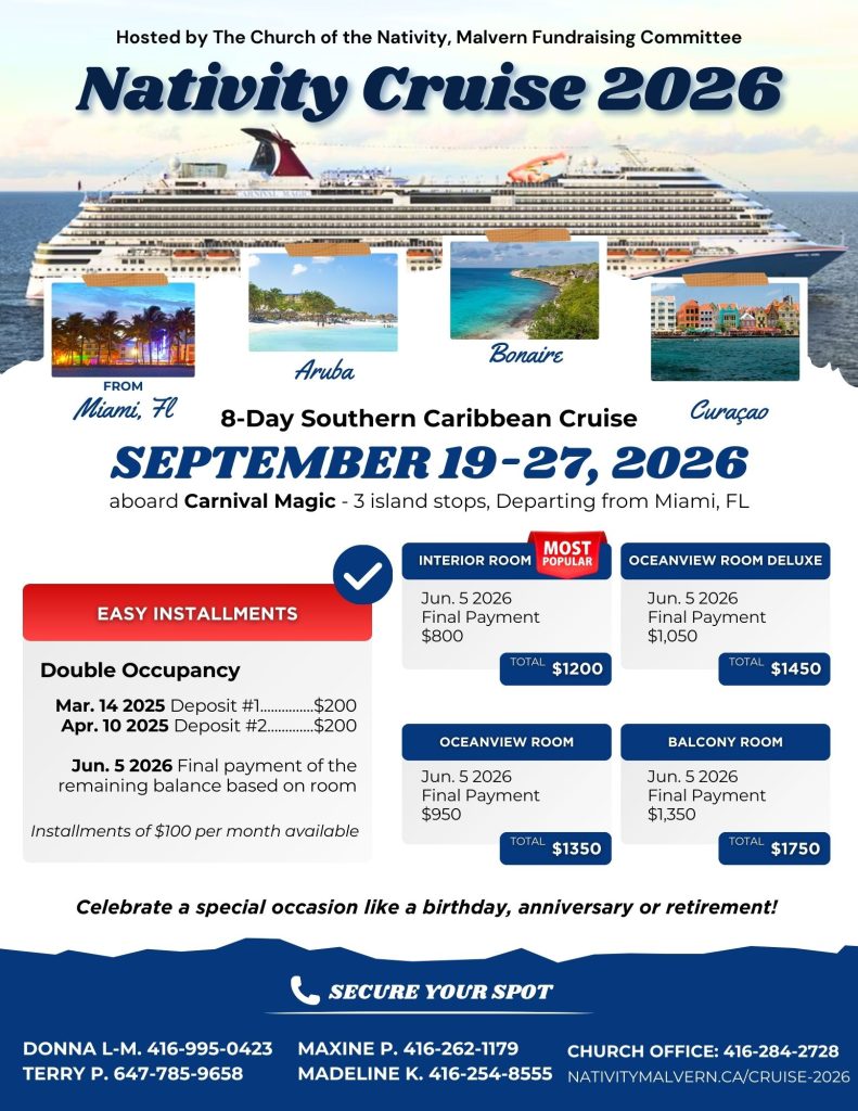 flyer 8 day southern Caribbean cruise sept 19-27 