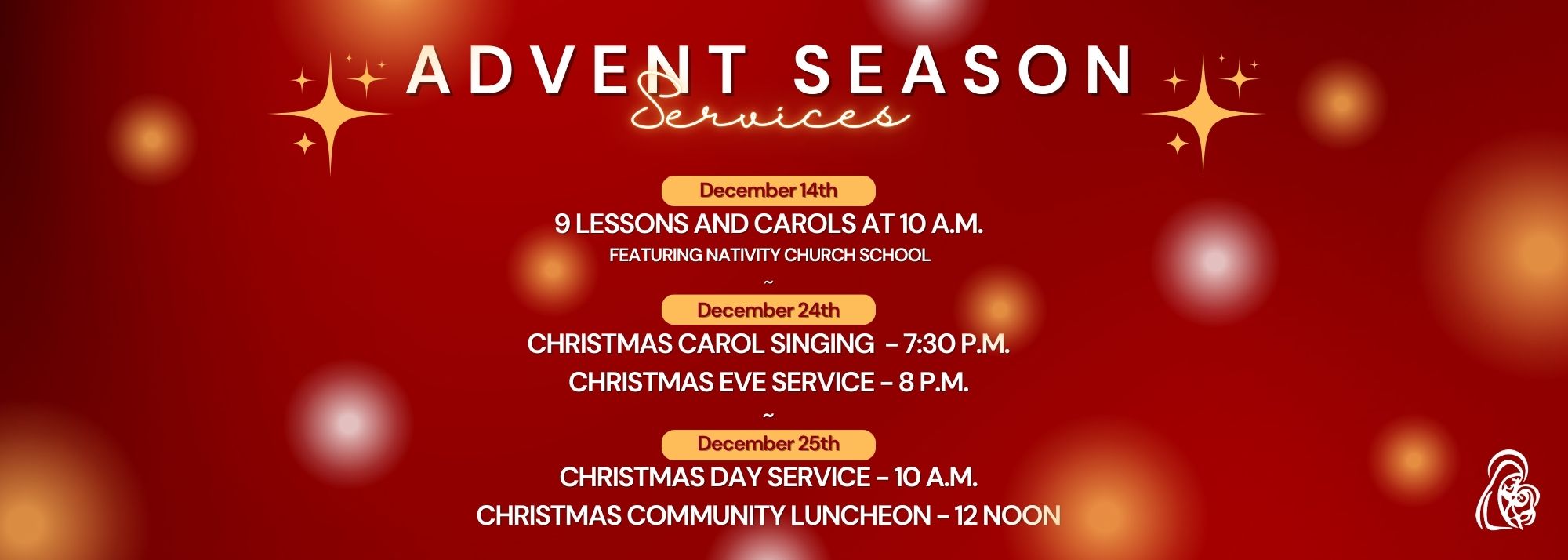 Advent Season christmas services
