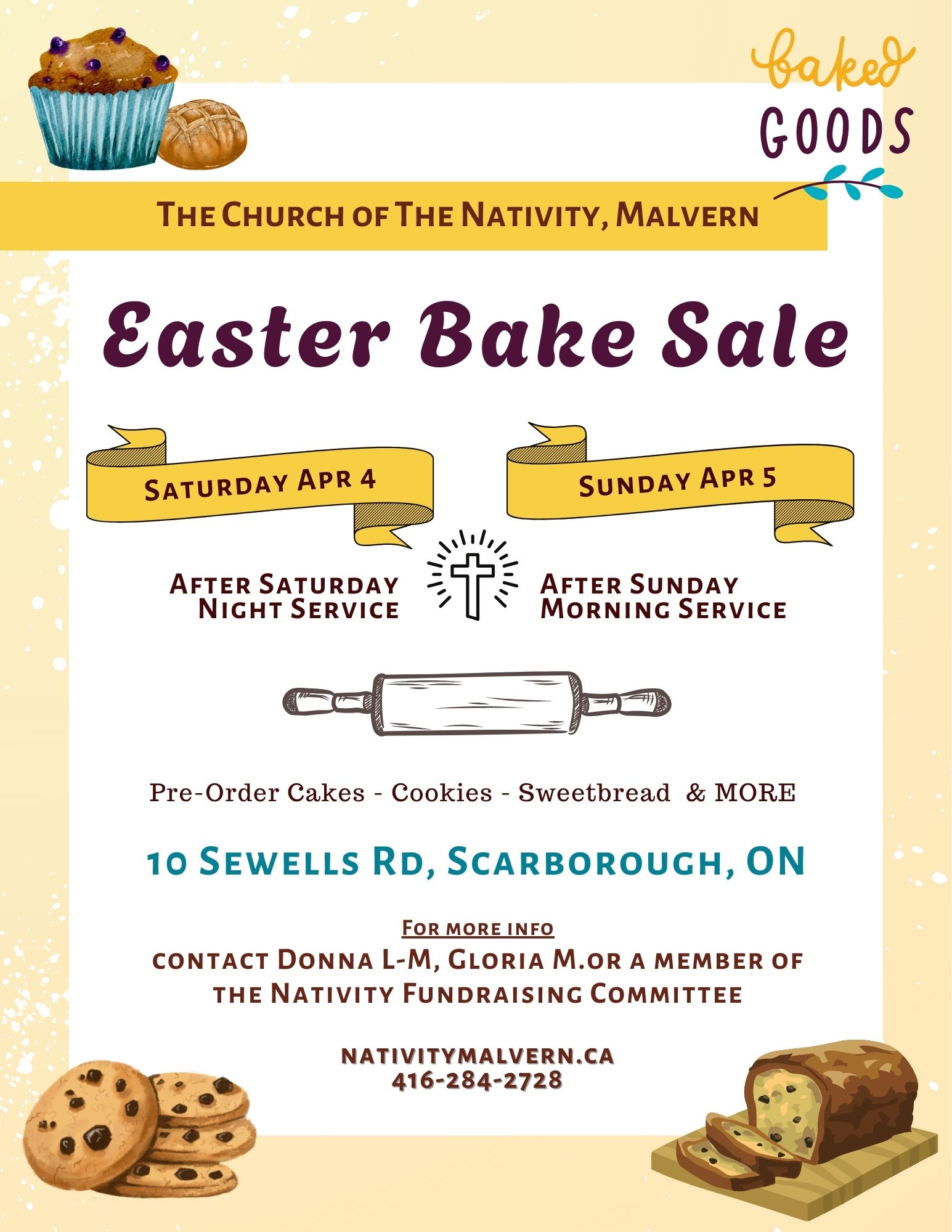 FB Nativity Bake Sale 2026 Flyer